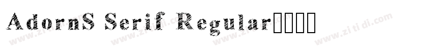 AdornS Serif Regular字体转换